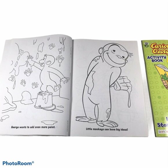 2-Pack PBS Kids Curious George Friends Are Forever/It’s Storytime Books New - Picture 7 of 8